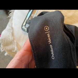 Outdoor Voices 7/8 Leggings, Black, MEDIUM, UC